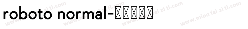 roboto normal字体转换